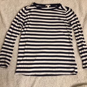 GAP Women’s Navy/White Stripe Long Sleeve, Sz XS.